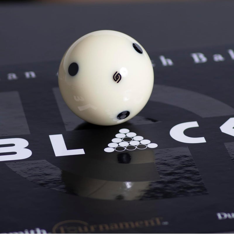 Aramith Tournament Black Billiard Pool Cue Ball 2 1/4" 6 Black Dots in a blister - Image 4